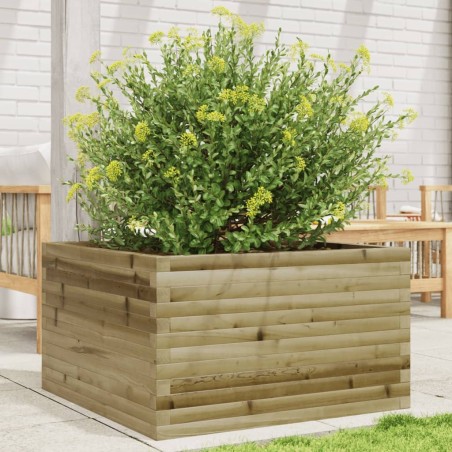 Jardinière 80x80x45,5 cm bois de pin imprégné 