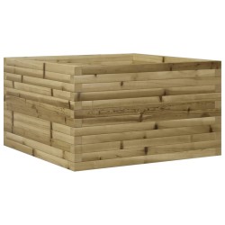 Jardinière 80x80x45,5 cm bois de pin imprégné 