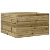 Jardinière 80x80x45,5 cm bois de pin imprégné 