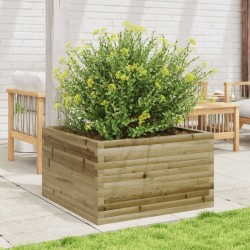 Jardinière 80x80x45,5 cm bois de pin imprégné 