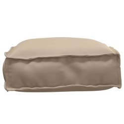 Coussin de Palette pour siège Taupe 60x40x8 cm Tissu Oxford 