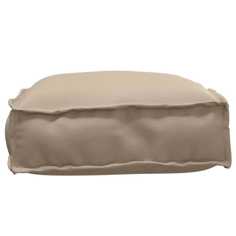 Coussin de Palette pour siège Taupe 60x40x8 cm Tissu Oxford 