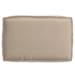 Coussin de Palette pour siège Taupe 60x40x8 cm Tissu Oxford 