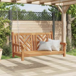Banc Balançoire Marron 114 x 60 x 64 cm Bois de teck massif 