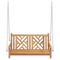Banc Balançoire Marron 114 x 60 x 64 cm Bois de teck massif 