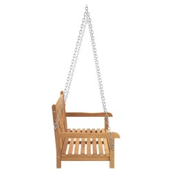 Banc Balançoire Marron 114 x 60 x 64 cm Bois de teck massif 
