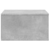 Support d'imprimante gris béton 49x40x22,5 cm bois d'ingénierie 