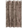 Rideaux en velours 2 pièces avec œillets Cappuccino 140x175 cm 