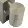 Applique murale extérieure avec détecteur argent en inox IP44 