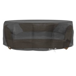 Housse pour salon îlot 10 œillets Ø236x67 cm rond 