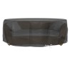 Housse pour salon îlot 10 œillets Ø236x67 cm rond 