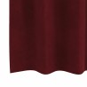 Rideaux occultants avec œillets 2 pièces Rouge bordeaux Velours 