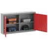 Armoire à outils murale Rouge 100x20x55 cm Acier 