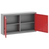 Armoire à outils murale Rouge 100x20x55 cm Acier 