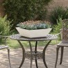 Jardinière en plastique 5 pcs Blanc 50 x 50 x 15 cm Acier 