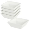 Jardinière en plastique 5 pcs Blanc 50 x 50 x 15 cm Acier 