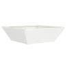 Jardinière en plastique 5 pcs Blanc 50 x 50 x 15 cm Acier 