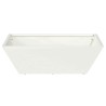 Jardinière en plastique 5 pcs Blanc 50 x 50 x 15 cm Acier 