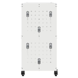 Chariot à outils Blanc 75 x 35 x 73 cm Acier peint par poudre 