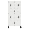 Chariot à outils Blanc 75 x 35 x 73 cm Acier peint par poudre 
