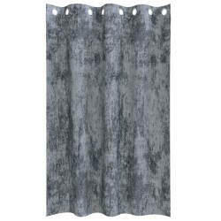 Rideaux en velours , 2 pièces, avec œillets, gris argenté, 140x175 cm. 