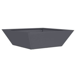 Jardinières en acier, 5 pièces, anthracite, 50x50x15 cm 