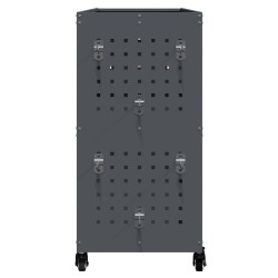Chariot à outils avec étagère avec roue avec stockage Anthracite 75 x 35 x 73 cm Métal 