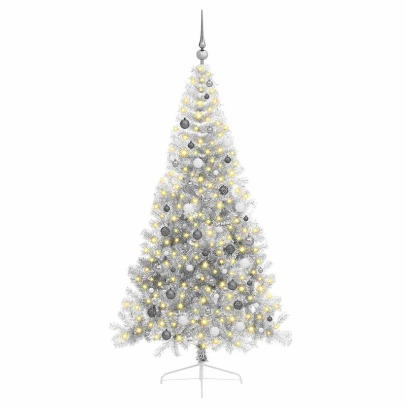 Sapin de Noël Argent 210 cm PET 