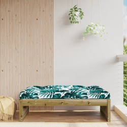 Repose-pied de jardin 120x80 cm bois de pin imprégné 