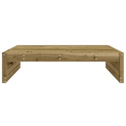 Repose-pied de jardin 120x80 cm bois de pin imprégné 