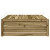 Repose-pied de jardin 120x80 cm bois de pin imprégné 