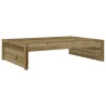 Repose-pied de jardin 120x80 cm bois de pin imprégné 