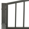 Banc de jardin Gris 120 cm Acier 