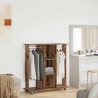 Armoire sur roues en vieux bois 102x38x110 cm en bois d'ingénierie 