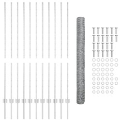 Poteaux de clôture 22 pcs U-Channel 140 cm Acier galvanisé 
