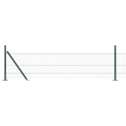 Clôture Hexagonale Verte 0.4x25 m Acier 