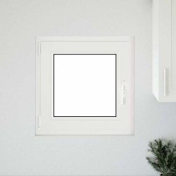 Fenêtre de sous-sol« RISOR » 50 x 50 cm oscillo-battante DIN gauche anthracite 