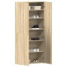 Meuble à chaussures Chêne Sonoma 80x35,5x180 cm Bois d'ingénierie 