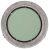 Miroir en forme de hublot mural Ø50 cm aluminium et verre 