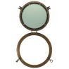 Miroir en forme de porthole mural Ø50 cm aluminium et verre 