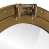 Miroir en forme de porthole mural Ø50 cm aluminium et verre 