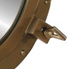 Miroir en forme de porthole mural Ø50 cm aluminium et verre 