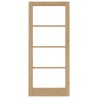 Porte intérieure avec verre "ORKDAL" 86x198,5x4 cm en bois massif de pin 