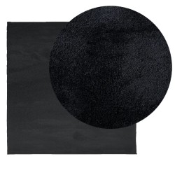 Tapis OVIEDO à poils courts noir 200x200 cm 