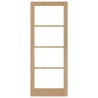 porte intérieure avec verre "ORKDAL" 83x211x4 cm en bois de pin massif 