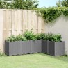 Jardinière gris clair 160x120x53 cm polypropylène 