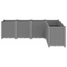 Jardinière gris clair 160x120x53 cm polypropylène 