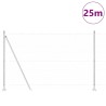 Ensemble de Clôture Set de 2 Acier galvanisé 25 x 1,5 m Durable 