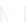 Ensemble de Clôture Set de 2 Acier galvanisé 25 x 1,5 m Durable 