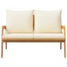 Banc de jardin avec coussins 115x65x71 cm Bois d'acacia massif 